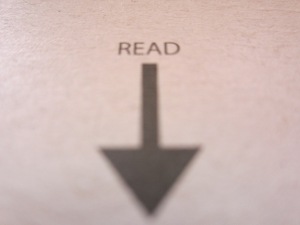 arrow to read